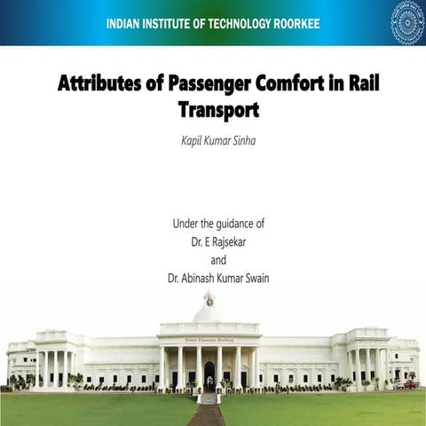 Attributes of Passenger Comfort in Rail Transport | PDF
