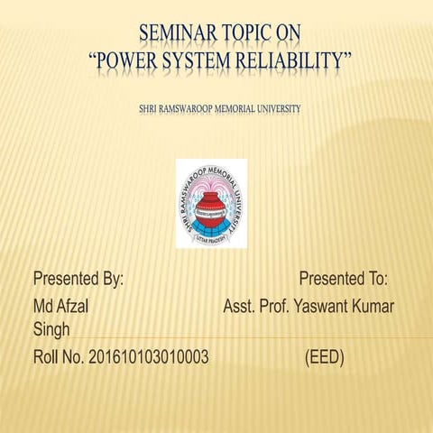 Seminar presentation | PPT