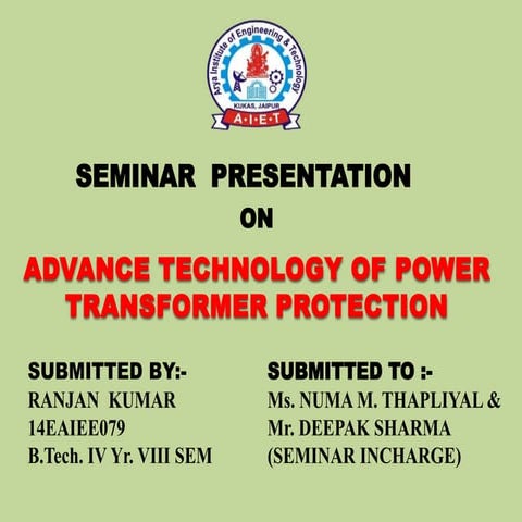 Seminar presentation