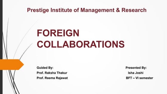 Foreign Collaborations