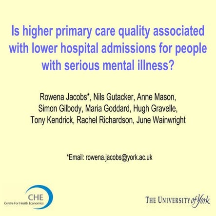 Seminar presentation 27 mar 2013