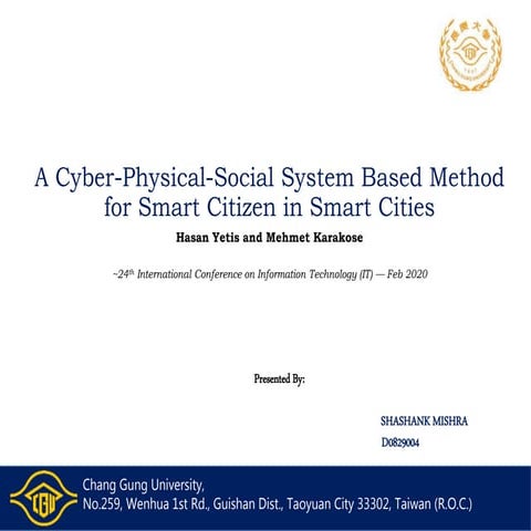 A Cyber Physical Social System Based Method for Smart Citizen in Smart ...