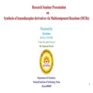 Synthesis of benzimidazole | PPT