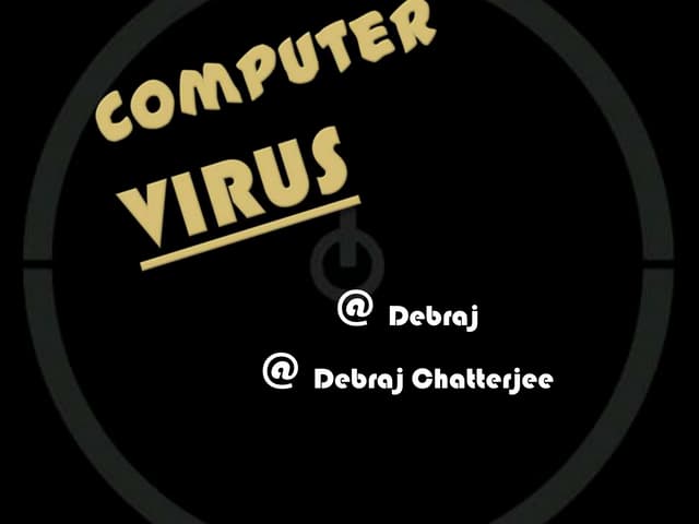 Seminar project(computer virus)