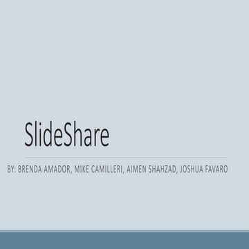 SlideShare DM2 Corp. Presentation 
