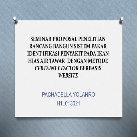 Seminar proposal penelitian