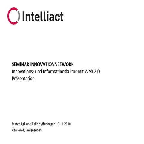 Innovations- und Informationskultur mit Web 2.0 (2010)