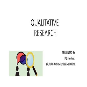Qualitative research methods and its type
