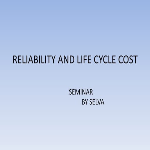 Seminar Reliability