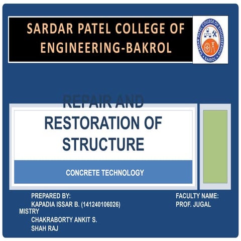 Seminar_Repair & Restoration_of_Structure