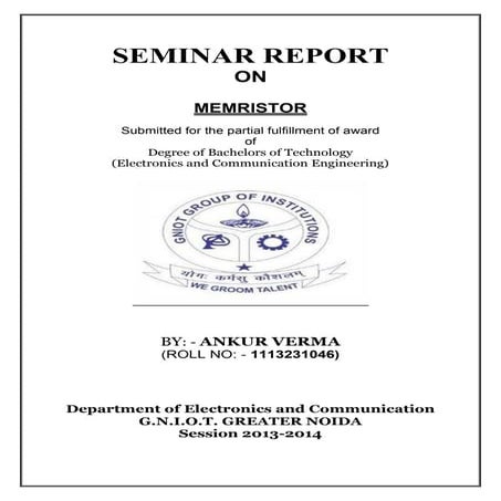 Memristor report