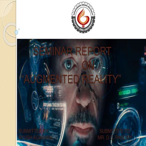 Engineering Seminar Report on Augmented Reality