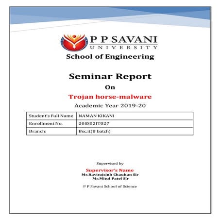  trojon horse Seminar report