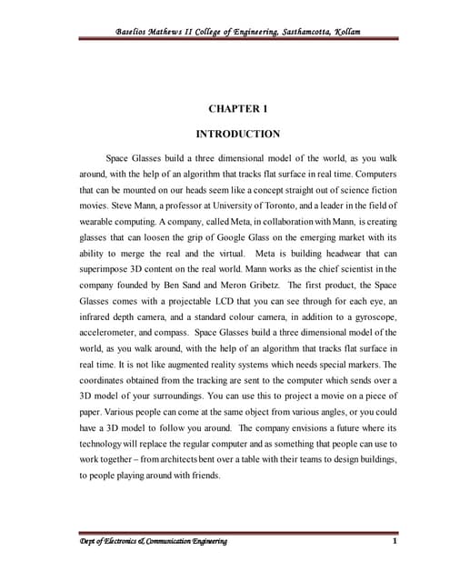 Seminar report meta