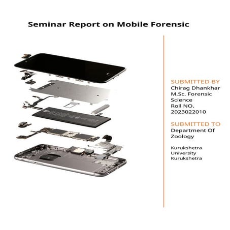 Seminar Report on Mobile Forensic By Chirag