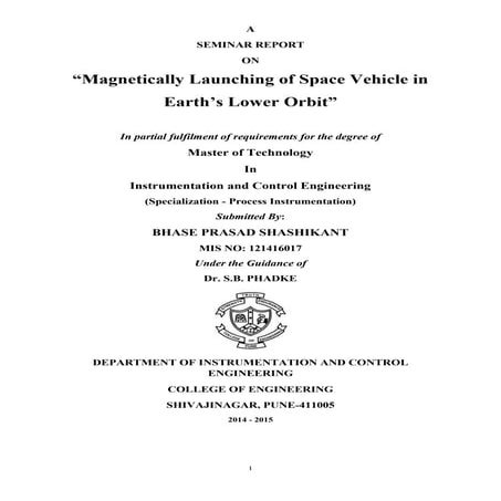 Seminar Report On Maglev Launch Assist