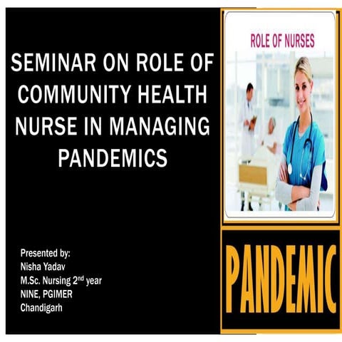 Role of community health nursing in pandemics