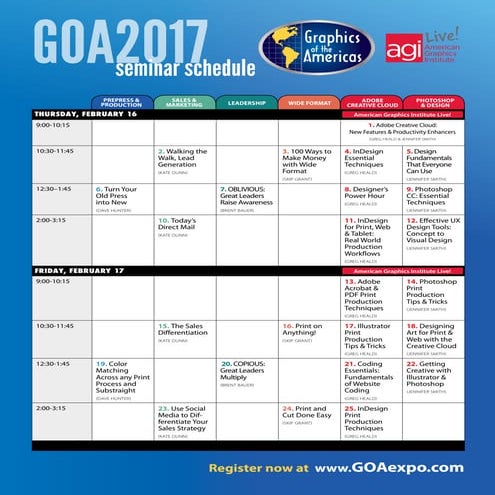 GOA Expo Theater Schedule | PDF