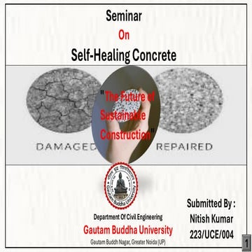 Self Healing Concrete | PPTX