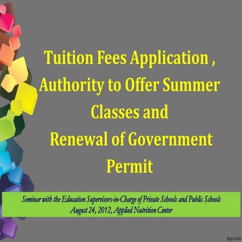 Seminar with the Division Education Program Supervisors-in-Charge of Private ...