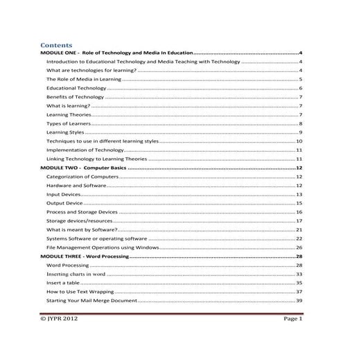 Technology in Education Workbook