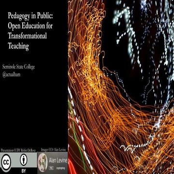 Pedagogy in Public: Open Education for Transformational Teaching