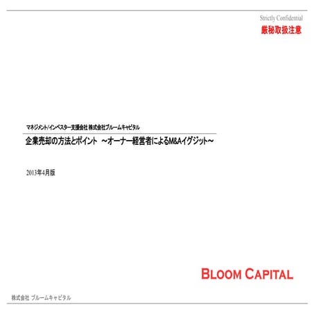 サンプル_IT起業家のためのM&Aイグジットバイブル