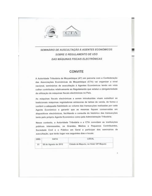 Seminário de auscultação 