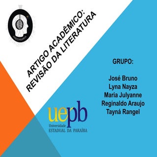 Artigo Acadêmico: revisão da litera...