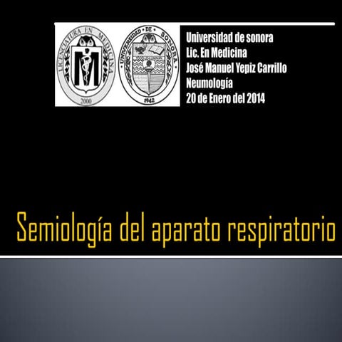 Semiología del aparato respiratorio