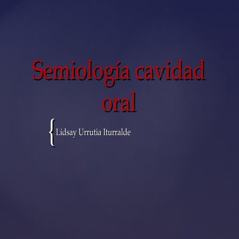 Semiologia de orofaringe