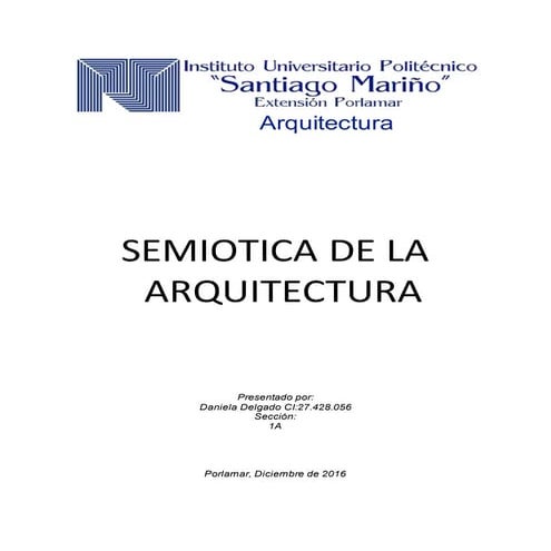 Semiotica de la arquitectura