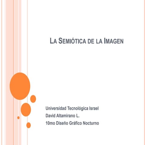 Semiotica de la imagen