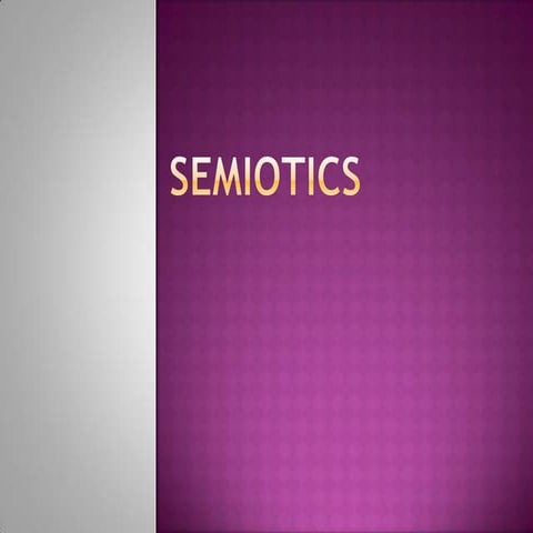 Semiotics
