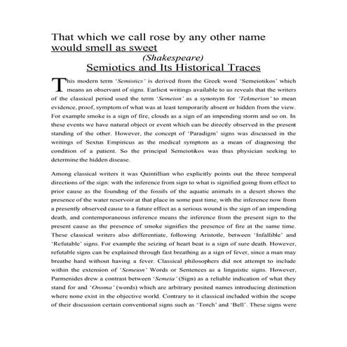 Semiotics Final