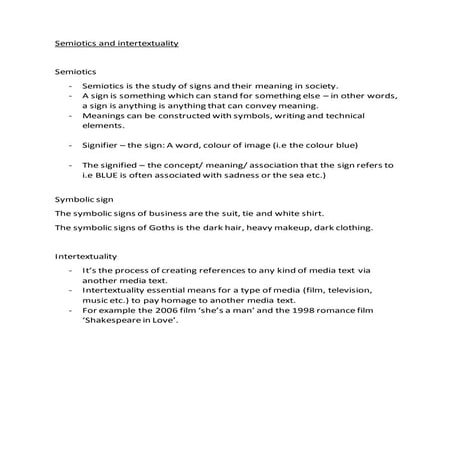 Semiotics and intertextuality