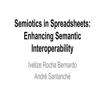 Semiotics in spreadsheets