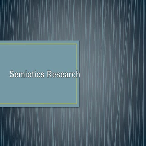 Semiotics research