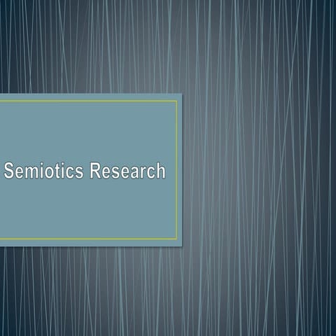 Semiotics research