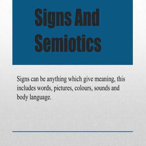 Semioticss