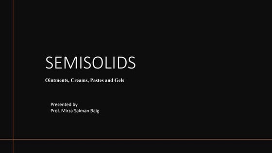 Semisolids sb 2020