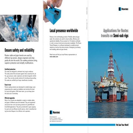 Roxtec MCT - Cable Entry Solutions for Process Industries | PPTX