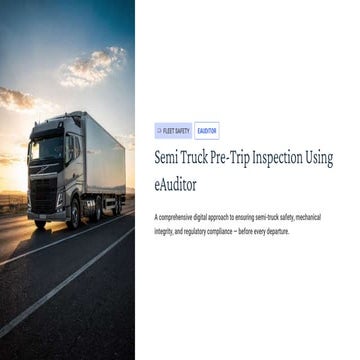 Ecosure Inspection Checklist with eAuditor Audits & Inspections | PDF