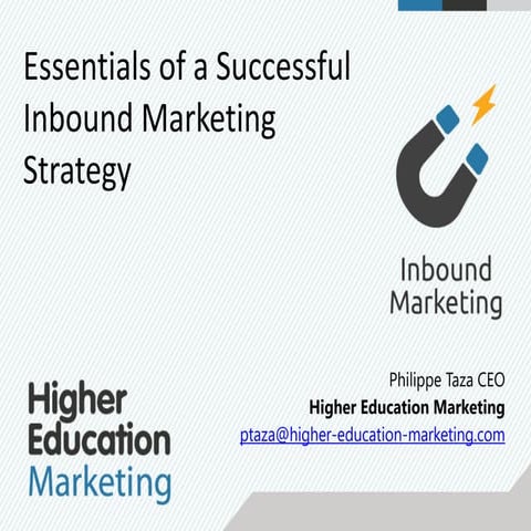 Essentials of inbound marketing for student recruitment 2016