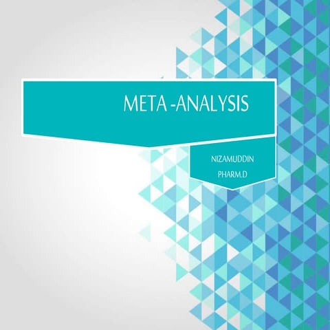 Meta analysis and spontaneous reporting