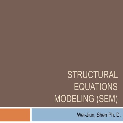 SEM model examination