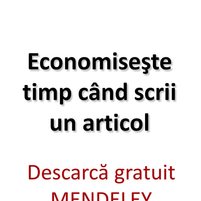 Semn carte Mendeley