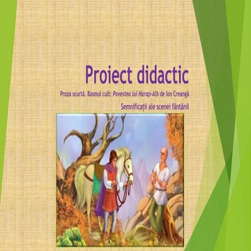 Semnifcații ale scenei fântânii în ”povestea lui harap alb”