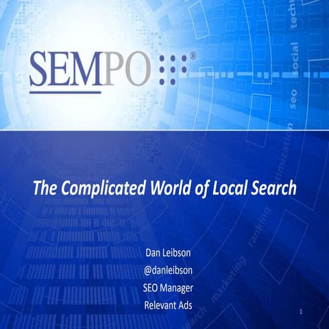 The Complicated World of Local Search