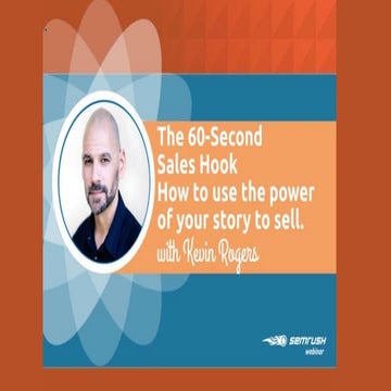 The 60-Second Sales Hook - How to stand out and sell more using the power of ...